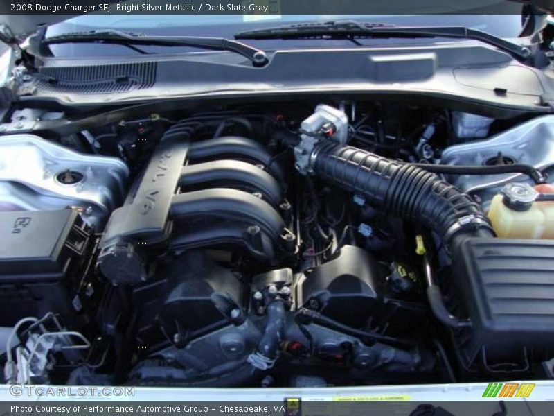 Bright Silver Metallic / Dark Slate Gray 2008 Dodge Charger SE