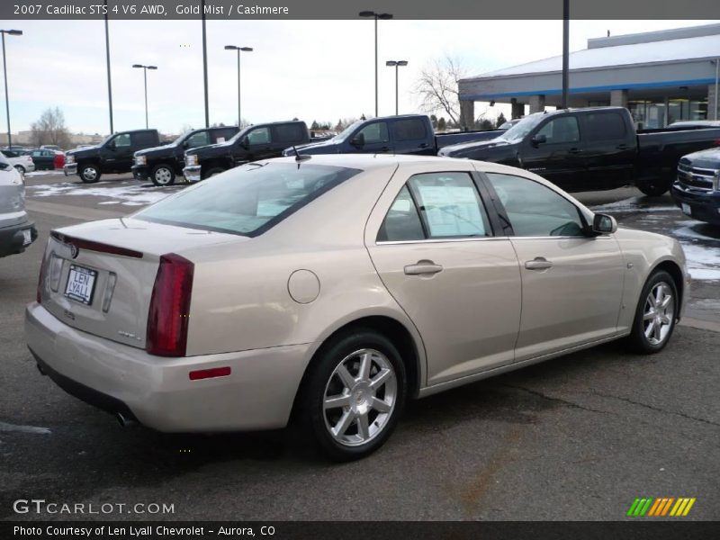 Gold Mist / Cashmere 2007 Cadillac STS 4 V6 AWD