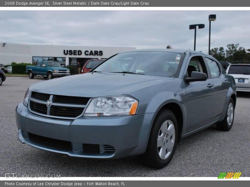 Silver Steel Metallic / Dark Slate Gray/Light Slate Gray 2008 Dodge Avenger SE