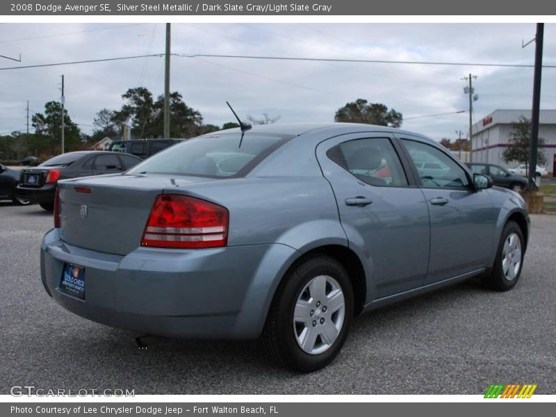 Silver Steel Metallic / Dark Slate Gray/Light Slate Gray 2008 Dodge Avenger SE