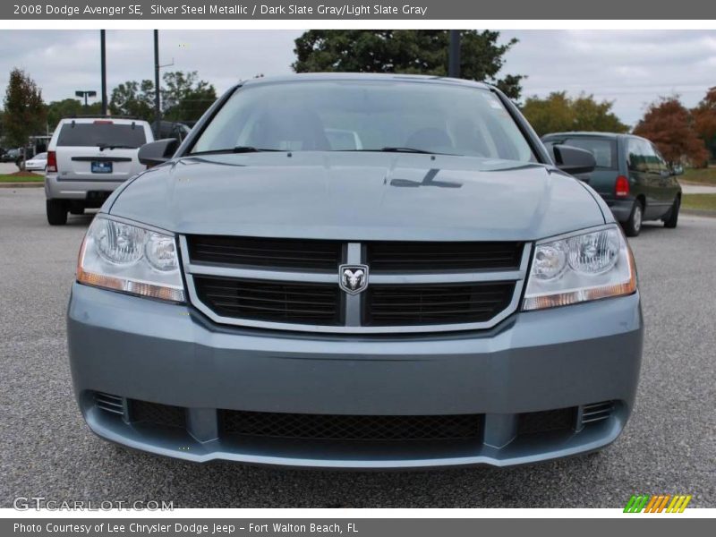 Silver Steel Metallic / Dark Slate Gray/Light Slate Gray 2008 Dodge Avenger SE