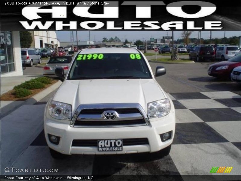 Natural White / Stone Gray 2008 Toyota 4Runner SR5 4x4