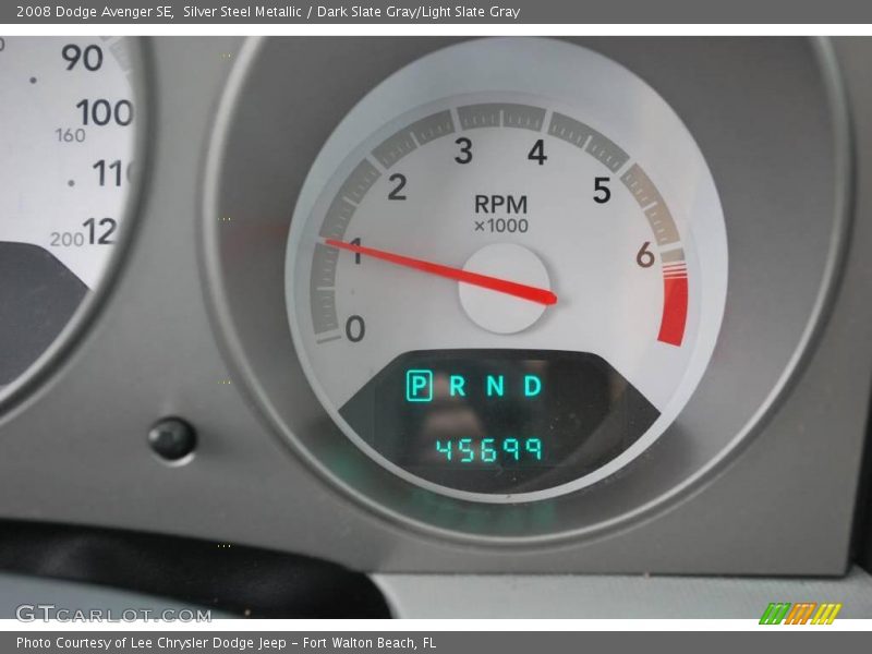 Silver Steel Metallic / Dark Slate Gray/Light Slate Gray 2008 Dodge Avenger SE