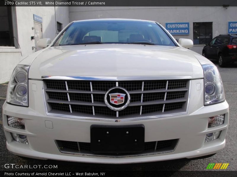 White Diamond Tricoat / Cashmere 2009 Cadillac STS V8