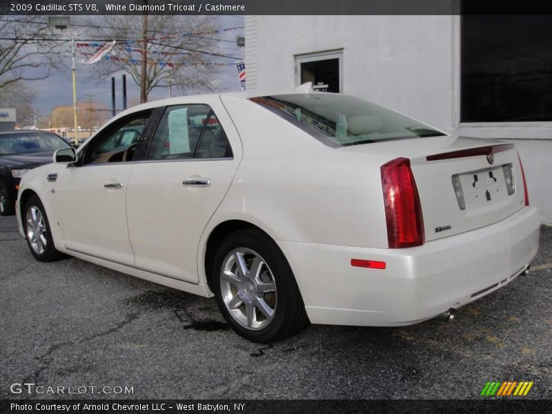 White Diamond Tricoat / Cashmere 2009 Cadillac STS V8