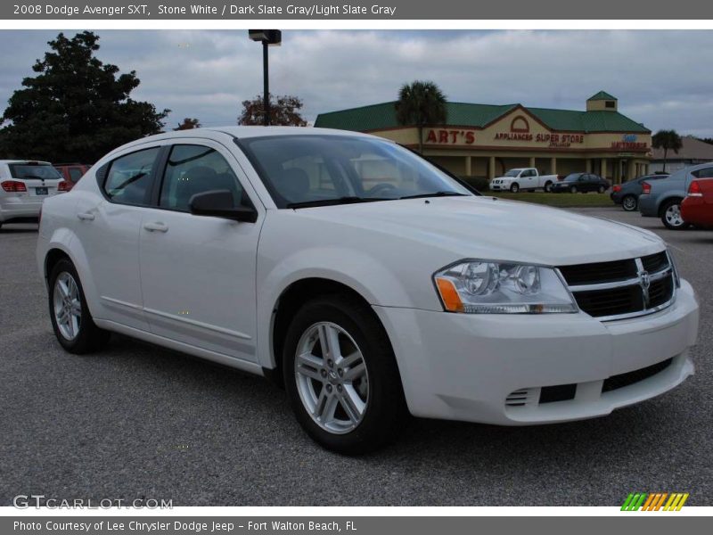 Stone White / Dark Slate Gray/Light Slate Gray 2008 Dodge Avenger SXT