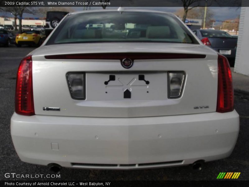 White Diamond Tricoat / Cashmere 2009 Cadillac STS V8