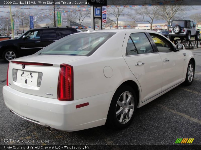 White Diamond Tricoat / Cashmere 2009 Cadillac STS V8