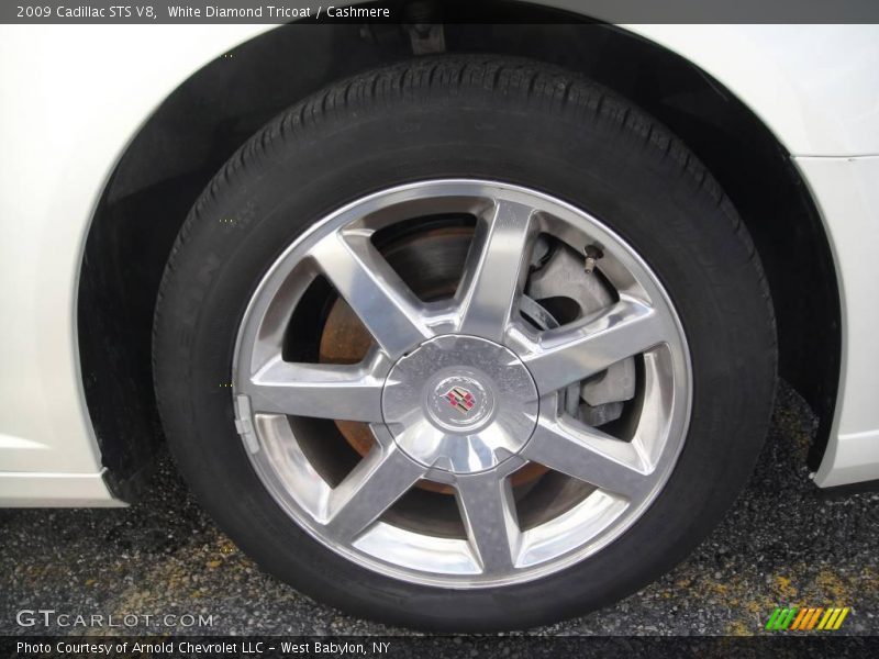 White Diamond Tricoat / Cashmere 2009 Cadillac STS V8