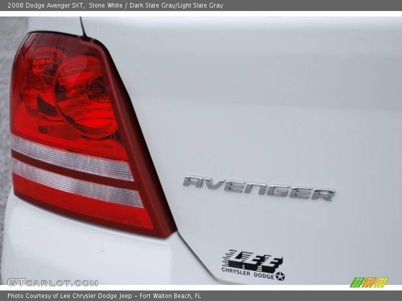 Stone White / Dark Slate Gray/Light Slate Gray 2008 Dodge Avenger SXT