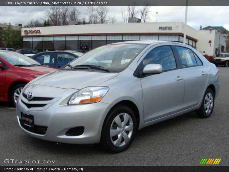 Silver Streak Mica / Dark Charcoal 2008 Toyota Yaris S Sedan