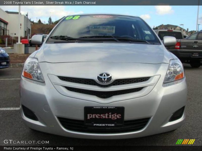 Silver Streak Mica / Dark Charcoal 2008 Toyota Yaris S Sedan