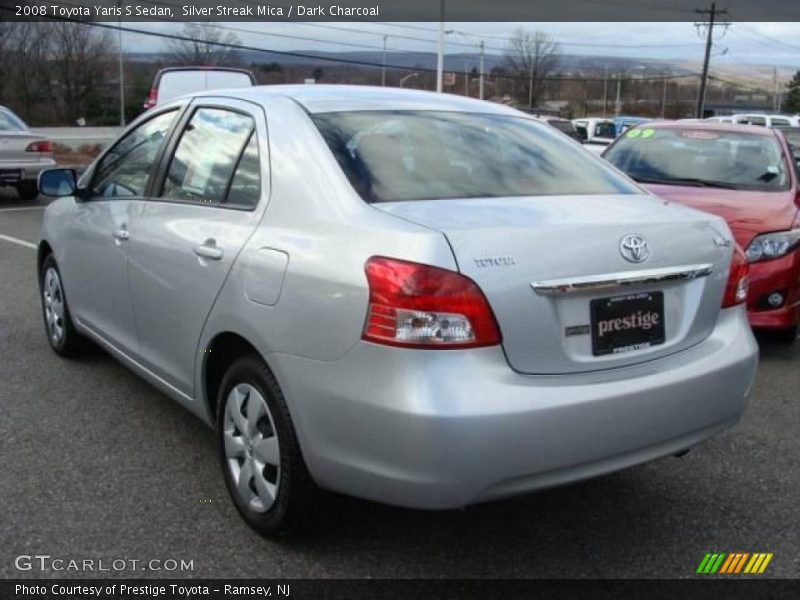 Silver Streak Mica / Dark Charcoal 2008 Toyota Yaris S Sedan