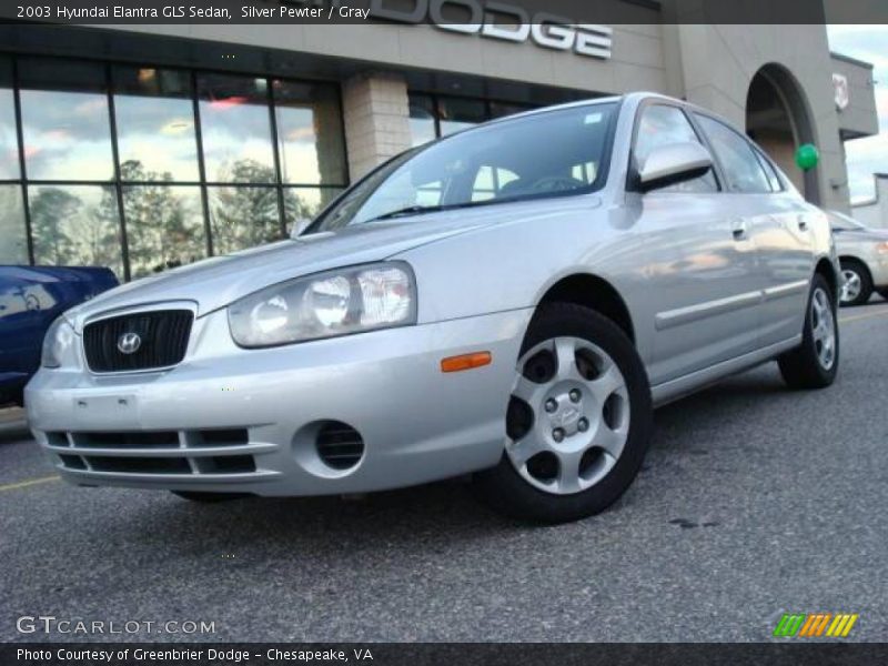 Silver Pewter / Gray 2003 Hyundai Elantra GLS Sedan