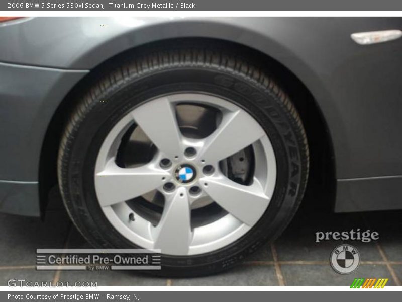 Titanium Grey Metallic / Black 2006 BMW 5 Series 530xi Sedan