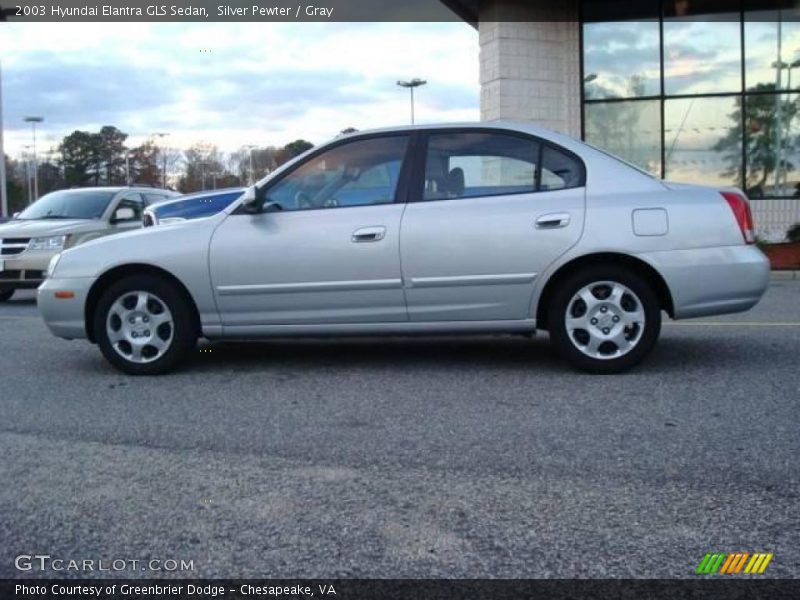 Silver Pewter / Gray 2003 Hyundai Elantra GLS Sedan