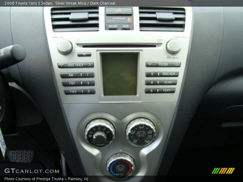 Silver Streak Mica / Dark Charcoal 2008 Toyota Yaris S Sedan