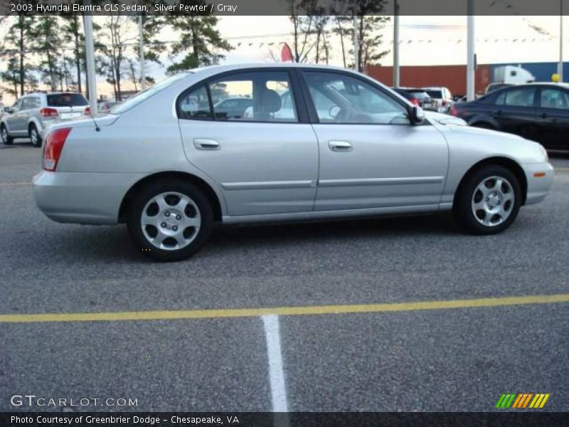 Silver Pewter / Gray 2003 Hyundai Elantra GLS Sedan