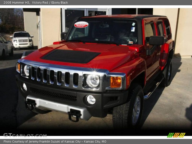 Victory Red / Ebony Black 2008 Hummer H3