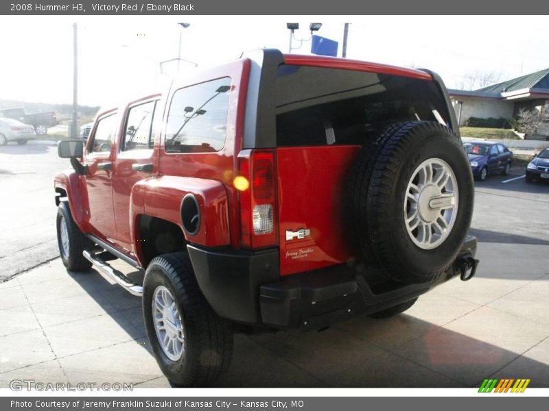 Victory Red / Ebony Black 2008 Hummer H3