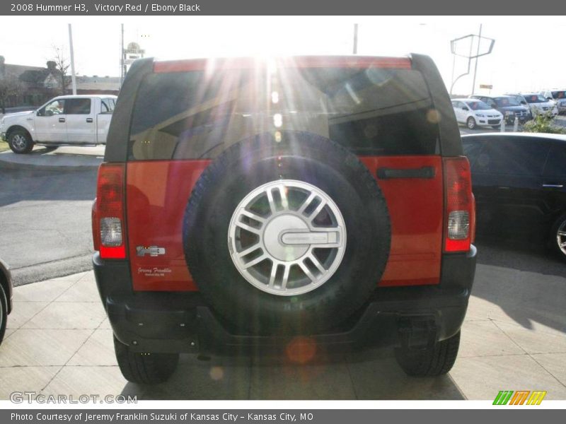 Victory Red / Ebony Black 2008 Hummer H3
