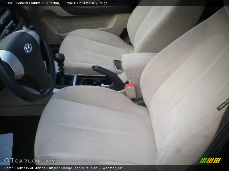 Purple Rain Metallic / Beige 2008 Hyundai Elantra GLS Sedan