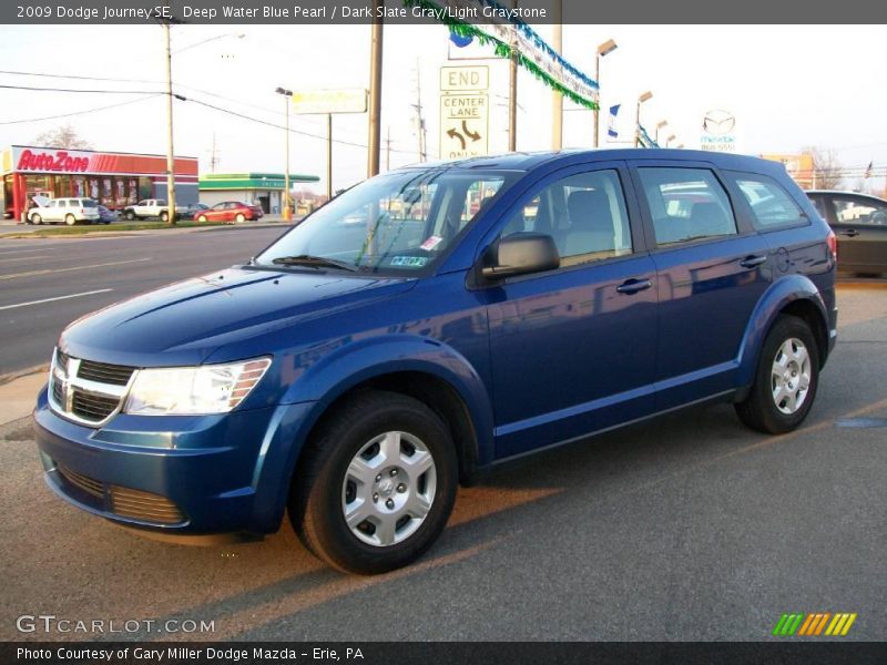 Deep Water Blue Pearl / Dark Slate Gray/Light Graystone 2009 Dodge Journey SE