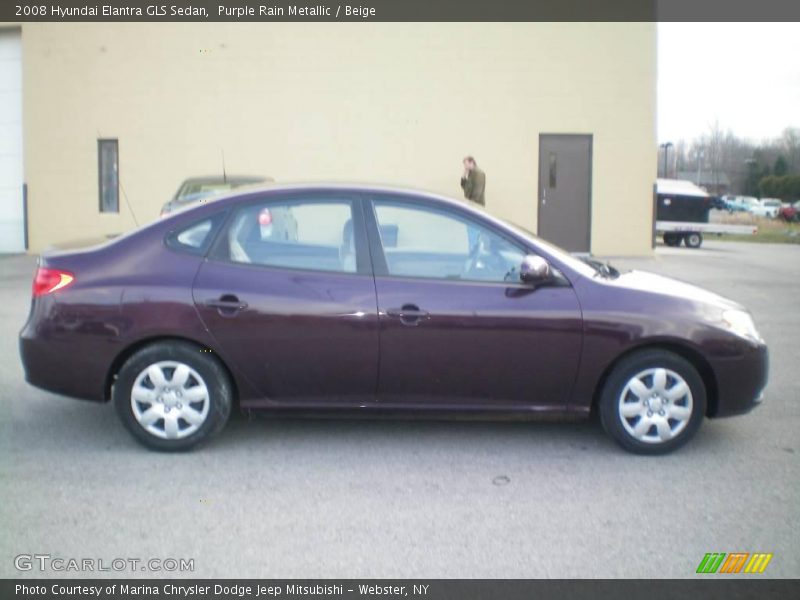 Purple Rain Metallic / Beige 2008 Hyundai Elantra GLS Sedan