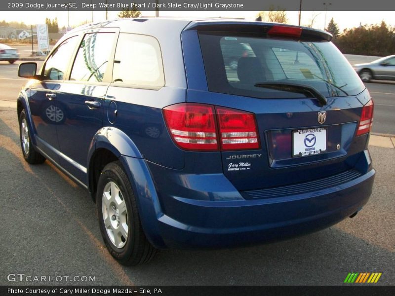 Deep Water Blue Pearl / Dark Slate Gray/Light Graystone 2009 Dodge Journey SE