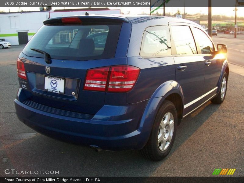 Deep Water Blue Pearl / Dark Slate Gray/Light Graystone 2009 Dodge Journey SE