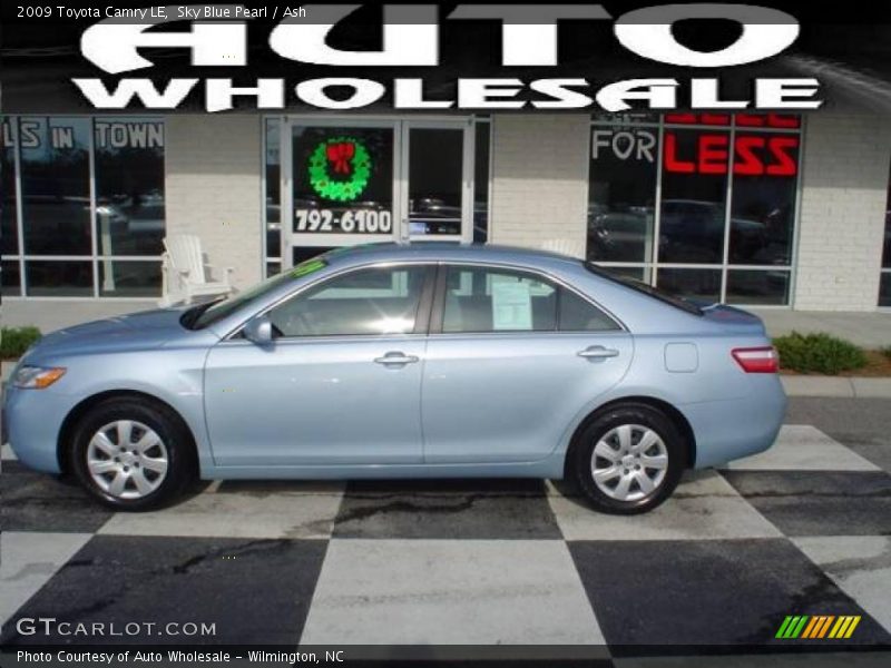 Sky Blue Pearl / Ash 2009 Toyota Camry LE