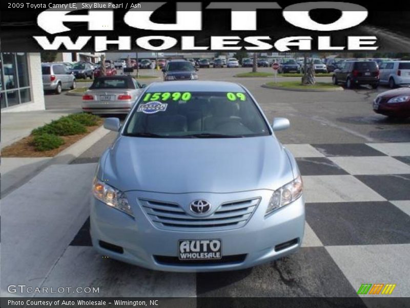 Sky Blue Pearl / Ash 2009 Toyota Camry LE