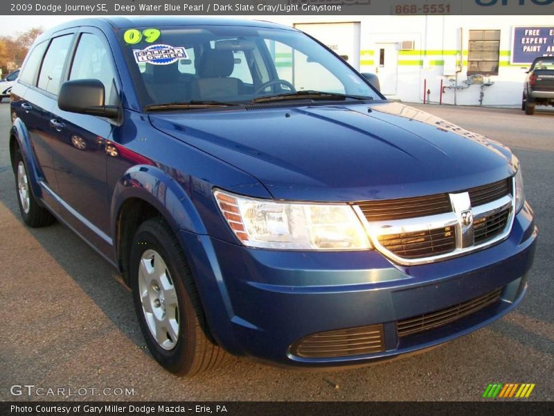 Deep Water Blue Pearl / Dark Slate Gray/Light Graystone 2009 Dodge Journey SE