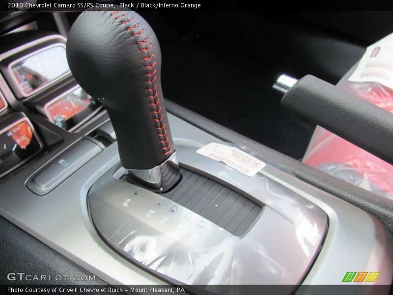 Black / Black/Inferno Orange 2010 Chevrolet Camaro SS/RS Coupe
