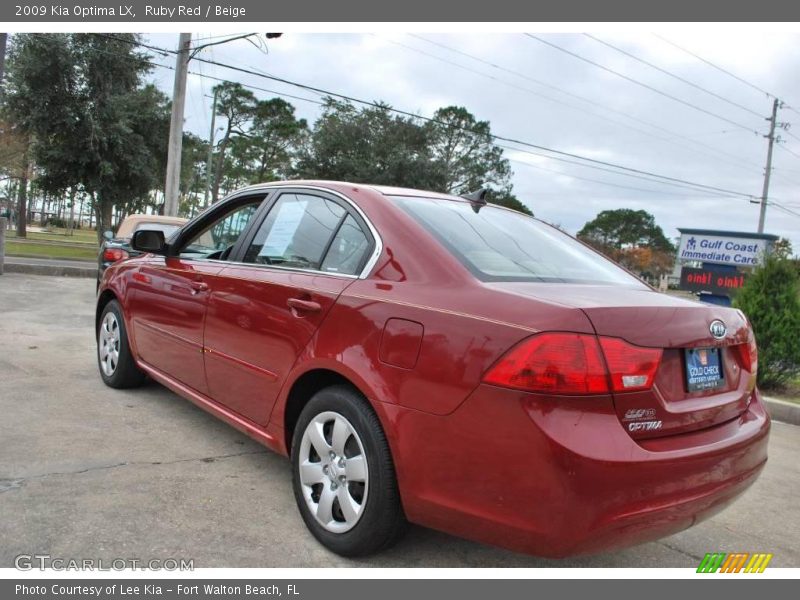 Ruby Red / Beige 2009 Kia Optima LX