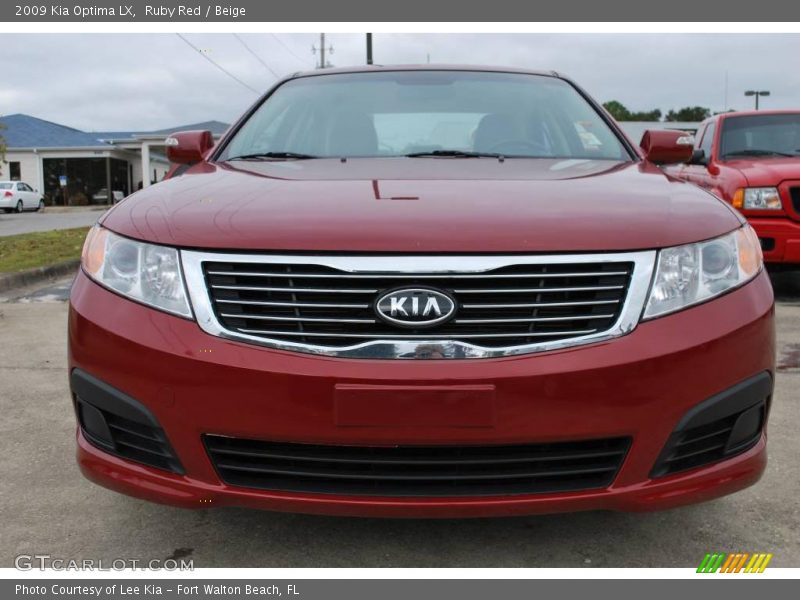Ruby Red / Beige 2009 Kia Optima LX