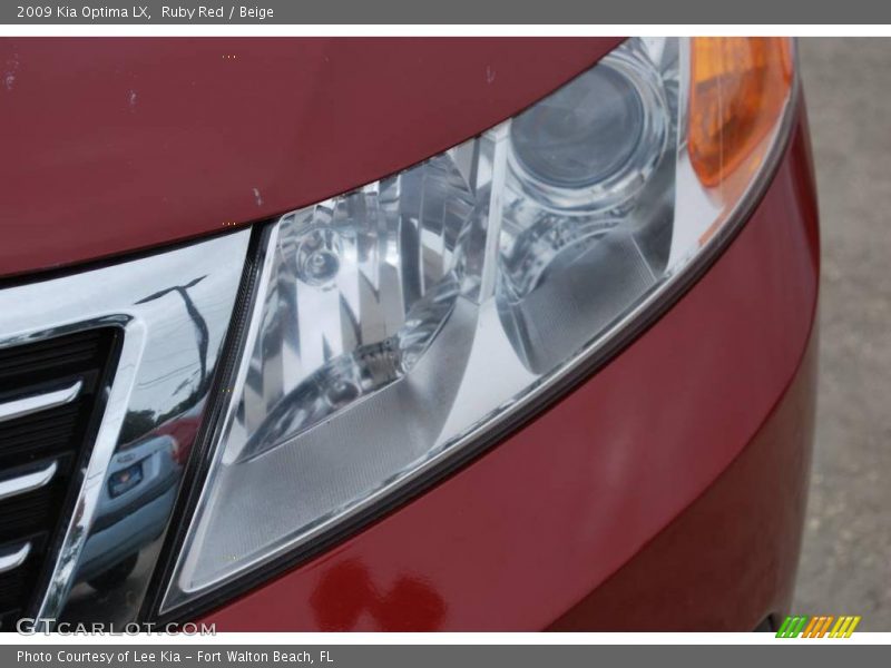 Ruby Red / Beige 2009 Kia Optima LX