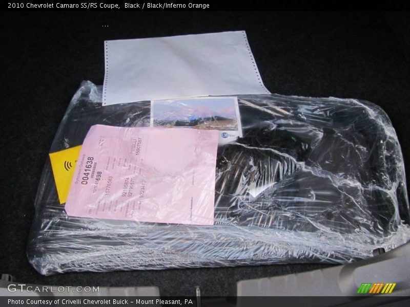 Black / Black/Inferno Orange 2010 Chevrolet Camaro SS/RS Coupe