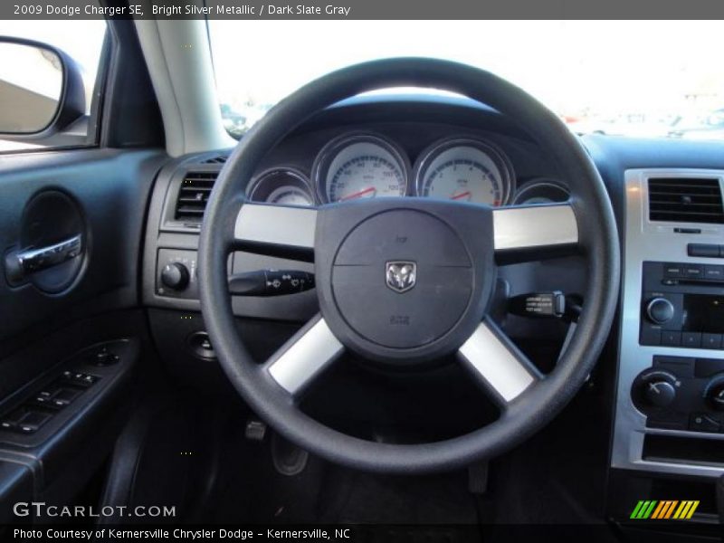 Bright Silver Metallic / Dark Slate Gray 2009 Dodge Charger SE