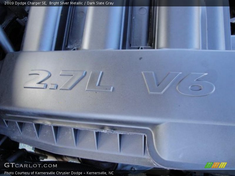 Bright Silver Metallic / Dark Slate Gray 2009 Dodge Charger SE