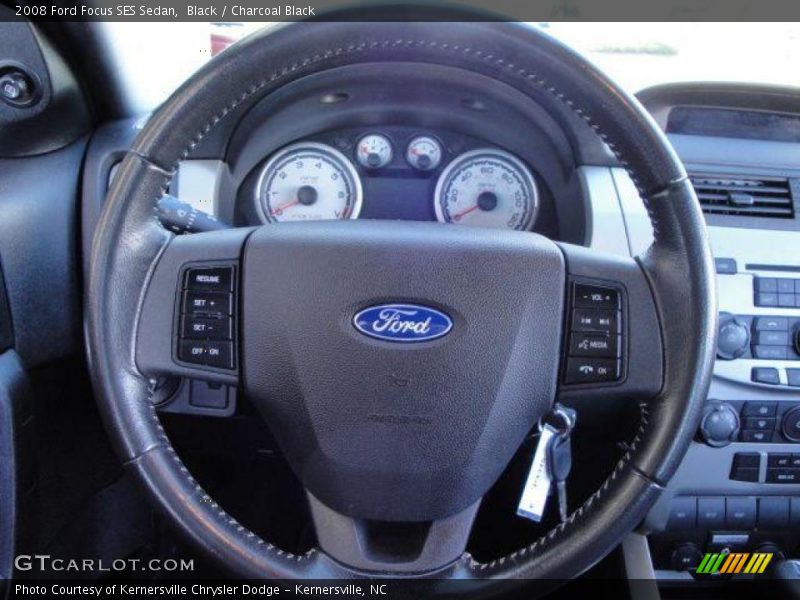Black / Charcoal Black 2008 Ford Focus SES Sedan