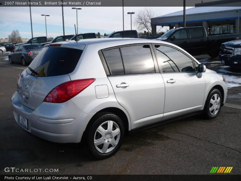 Brilliant Silver Metallic / Charcoal 2007 Nissan Versa S