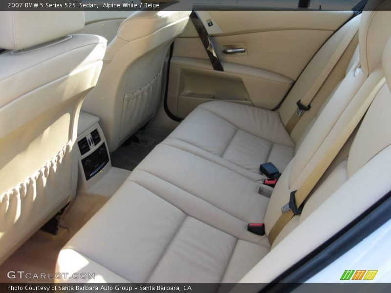 Alpine White / Beige 2007 BMW 5 Series 525i Sedan
