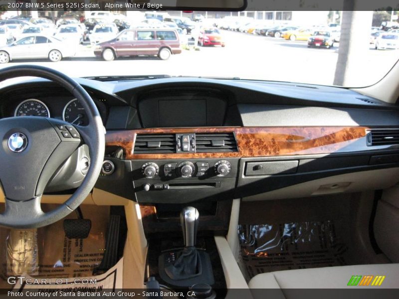 Alpine White / Beige 2007 BMW 5 Series 525i Sedan