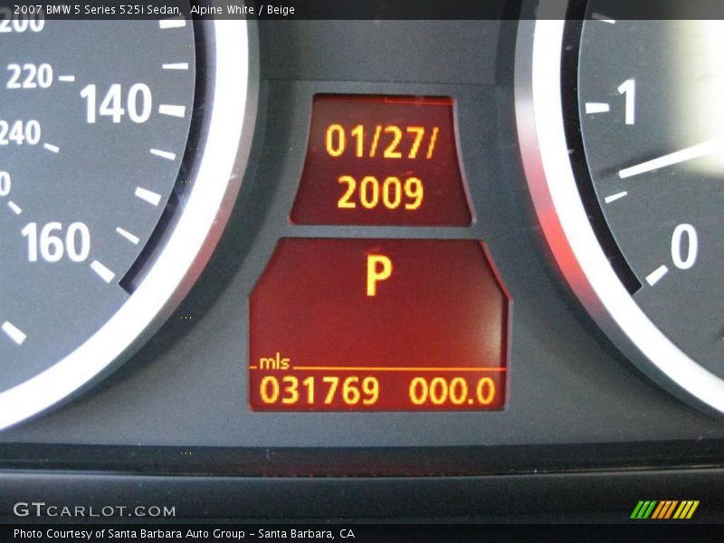 Alpine White / Beige 2007 BMW 5 Series 525i Sedan