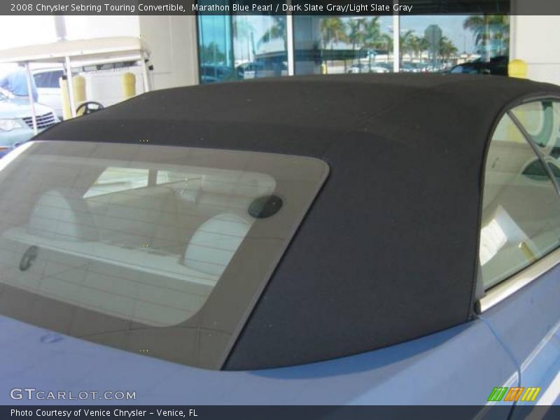 Marathon Blue Pearl / Dark Slate Gray/Light Slate Gray 2008 Chrysler Sebring Touring Convertible