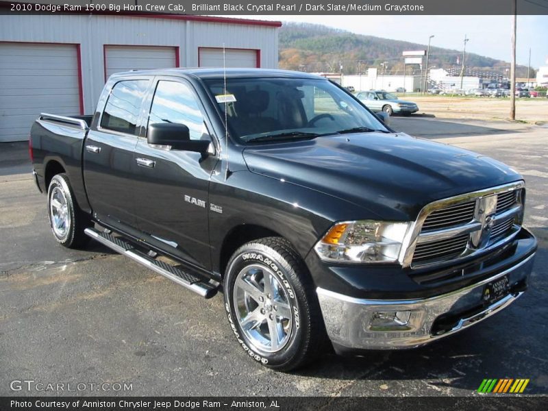 Brilliant Black Crystal Pearl / Dark Slate/Medium Graystone 2010 Dodge Ram 1500 Big Horn Crew Cab