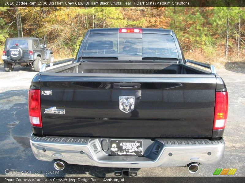 Brilliant Black Crystal Pearl / Dark Slate/Medium Graystone 2010 Dodge Ram 1500 Big Horn Crew Cab