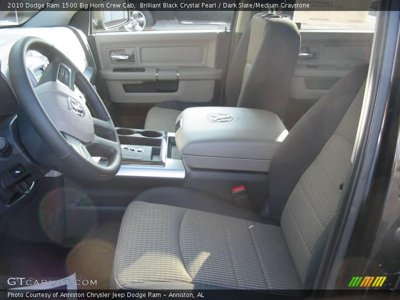 Brilliant Black Crystal Pearl / Dark Slate/Medium Graystone 2010 Dodge Ram 1500 Big Horn Crew Cab