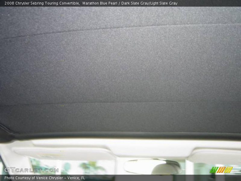 Marathon Blue Pearl / Dark Slate Gray/Light Slate Gray 2008 Chrysler Sebring Touring Convertible